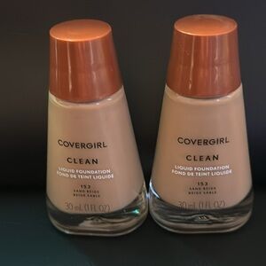 🆕 SAND BEIGE 153 CoverGirl Clean Liquid Foundation Makeup - Sealed Cover Girl